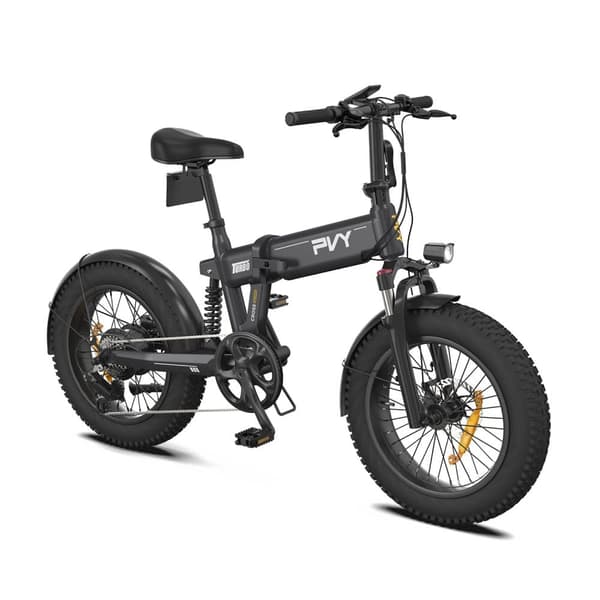 PVY TURBO Elcykel för vuxna 250W Elcykel 48V13Ah Elcykel 20” Fat Road Däck Stads-Elcykel