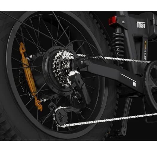 PVY TURBO Elcykel för vuxna 250W Elcykel 48V13Ah Elcykel 20” Fat Road Däck Stads-Elcykel