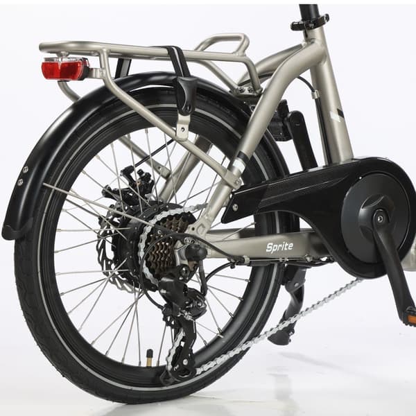 SPATIAL SPA2001 250W 25 km/h 7-växlad hopfällbar elcykel med 10,4 Ah batteri och 50 km räckvidd