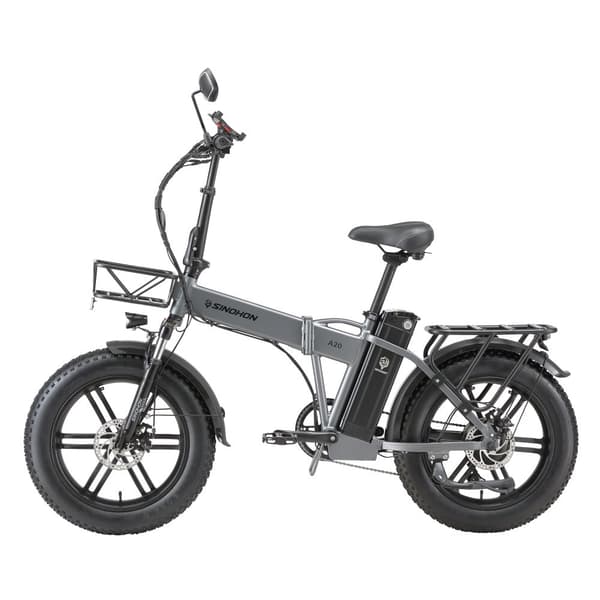 SINOHON A20 Elcykel för vuxna 500W Elcykel 48V 15.6Ah Batteri Elcykel 20" Däck Stads Elcykel Shimano 7-växlad