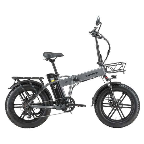 SINOHON A20 Elcykel för vuxna 500W Elcykel 48V 15.6Ah Batteri Elcykel 20" Däck Stads Elcykel Shimano 7-växlad