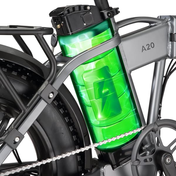 SINOHON A20 Elcykel för vuxna 500W Elcykel 48V 15.6Ah Batteri Elcykel 20" Däck Stads Elcykel Shimano 7-växlad
