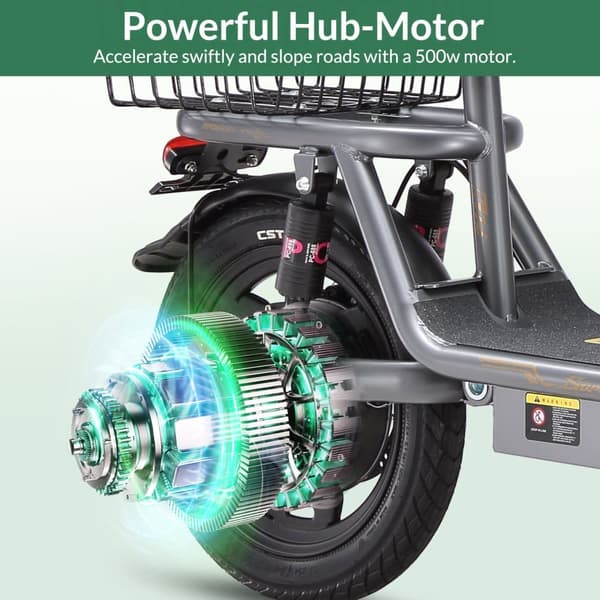 Elscooter SINOHON K14 240W fyrkantig motor 36v13AH batteriscooter 32km/h 50km räckvidd elscooter