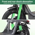 Miniatyrbild 11 av 11: Elscooter SINOHON K14 240W fyrkantig motor 36v13AH batteriscooter 32km/h 50km räckvidd elscooter