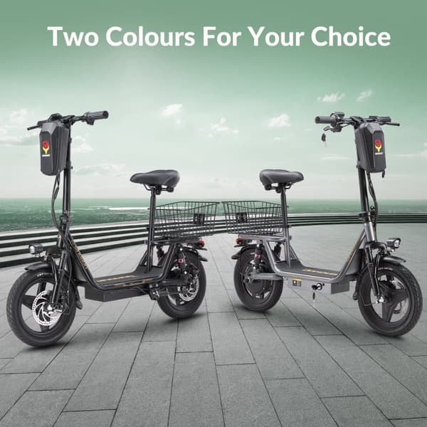 Elscooter för vuxna SINOHON K14 240W13AH City Commuter 14 tums elscooter 50-60 km/h elscooter