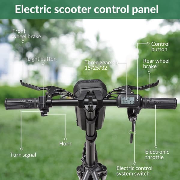 SINOHON K14 Elscooter Herr- och Damscooter City 240W13AH Elscooter med 14 tums däck