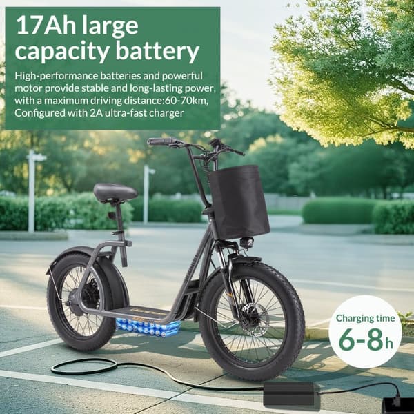 SINOHON K20 Kaupunkien työmatkapyörä sähköpotkulauta aikuisille 350W 48V13.5AH sähköpotkulauta toimintasäde 60-70km