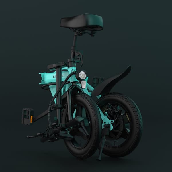 Elcykel ESKUTE F100 Hopfällbar Elcykel 36V9AH Stadspendlare 250W Hane Hona Elcykel