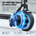 Miniatyrbild 10 av 11: Elscooter Isoter W6 500W 36V7.8AH Batteri Hopfällbar Elscooter Stads-Elscooter för Vuxna