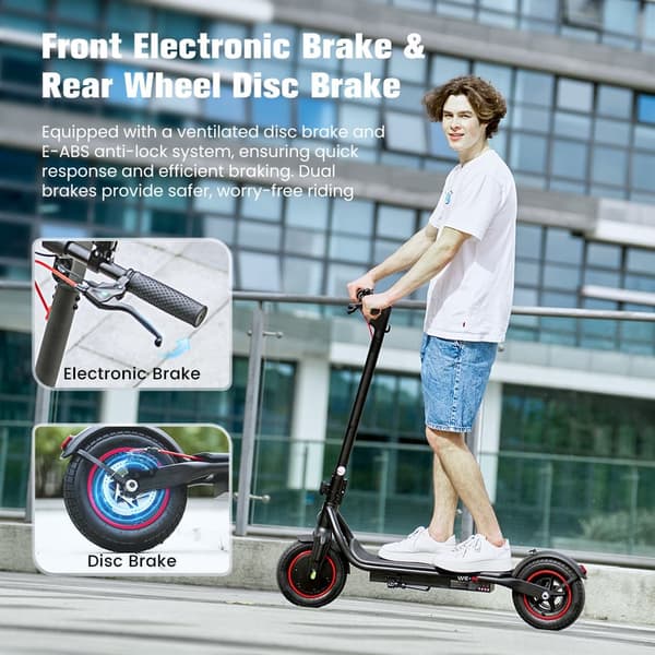 Elscooter Isoter W6 500W 36V7.8AH Batteri Hopfällbar Elscooter Stads-Elscooter för Vuxna