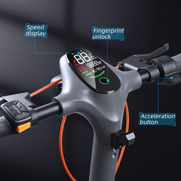 Elscooter CUNFON RZ800 1200W18AH/864Wh Borstlös motor 10,5-tums landsvägsdäck Stadsscooter