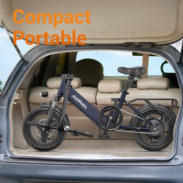 Elcykel HillMiles Mile 1 Vuxen 250W Motor Elcykel 36V10.4AH Batteri City 14-tums Hopfällbar Elcykel