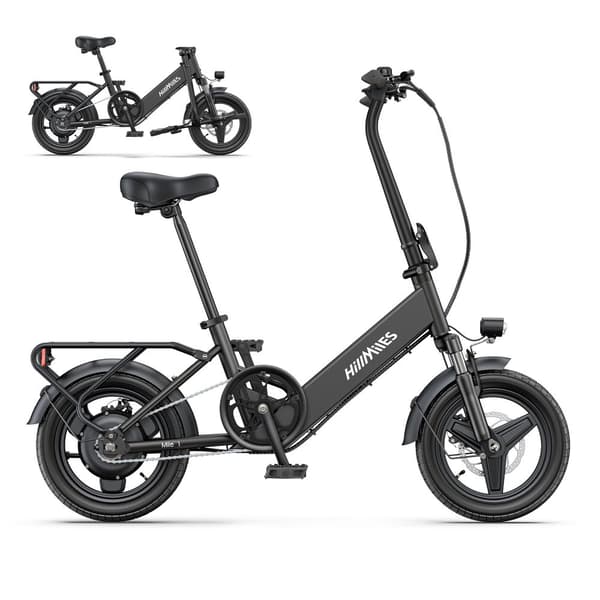 Elcykel HillMiles Mile 1 Vuxen 250W Motor Elcykel 36V10.4AH Batteri City 14-tums Hopfällbar Elcykel