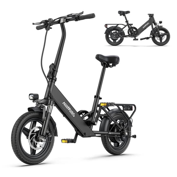 Elcykel HillMiles Mile 1 Vuxen 250W Motor Elcykel 36V10.4AH Batteri City 14-tums Hopfällbar Elcykel