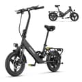 Miniatyrbild 1 av 9: Elcykel HillMiles Mile 1 Vuxen 250W Motor Elcykel 36V10.4AH Batteri City 14-tums Hopfällbar Elcykel