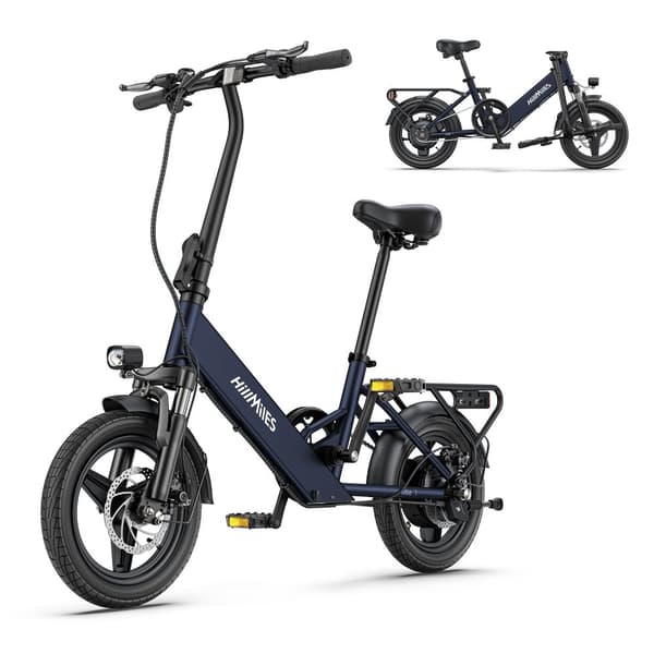 HillMiles Mile 1 Vuxen 250W36V10.4AH Batteri Elcykel För Stadspendling 14” Elcykel För Både Män Och Damer