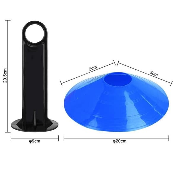 LZQ Marking Cones - Multisport - 50 stycken - Slitstarka material - Lätt att förvara