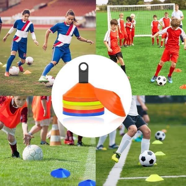 LZQ Marking Cones - Multisport - 50 stycken - Slitstarka material - Lätt att förvara