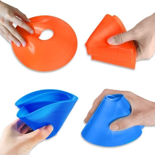 LZQ Marking Cones - Multisport - 50 stycken - Slitstarka material - Lätt att förvara