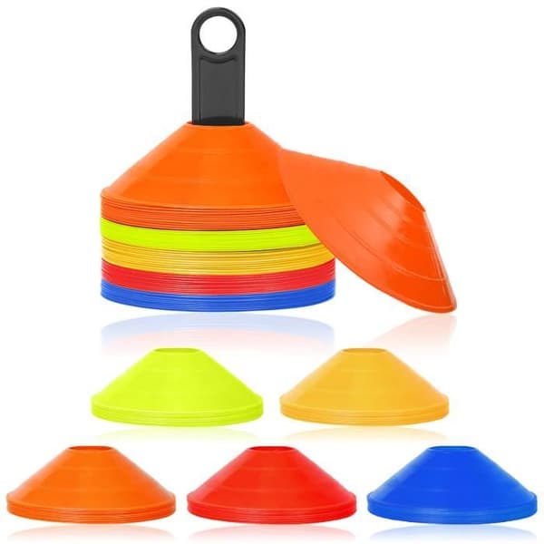 LZQ Marking Cones - Multisport - 50 stycken - Slitstarka material - Lätt att förvara