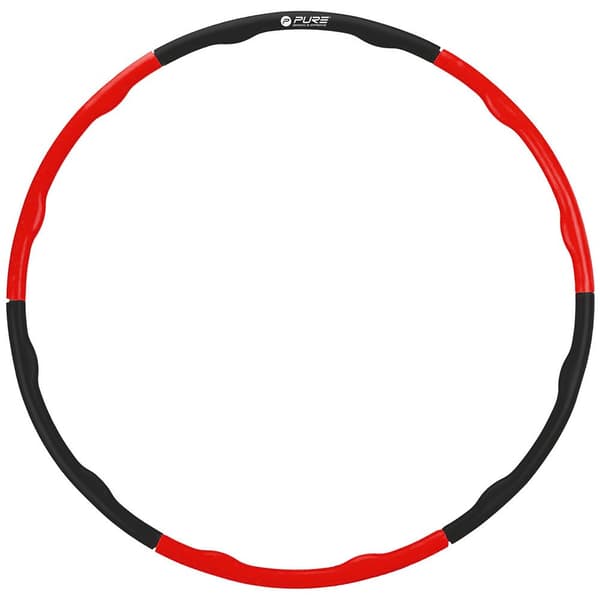 Pure2improve Sammenfoldelig Hula Hoop Rød,Sort
