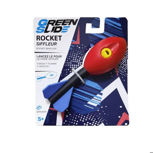 Kastspel - Grön Rutschbana - Liten Raket Med Pip - 22g - 15,5 cm - Multisport