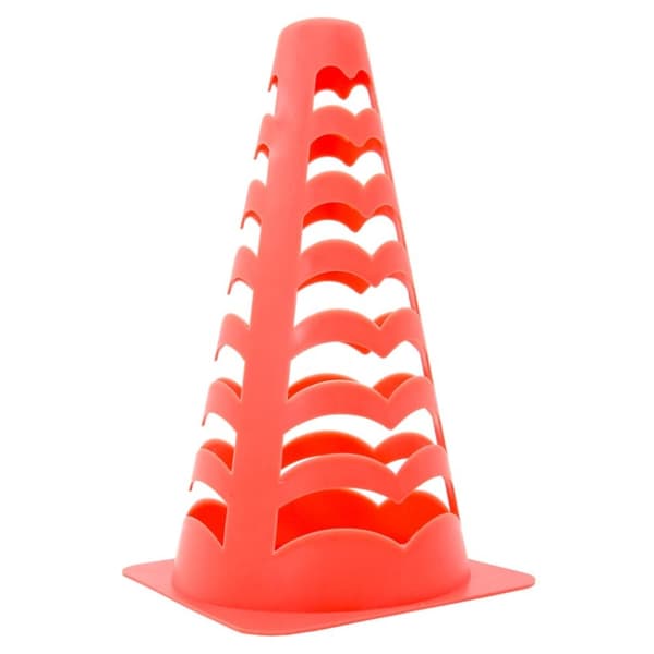 Fotbollskoner 6 st stapelbara orange 13x13x22,5 cm
