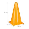 Miniatyrbild 4 av 6: Relaxdays Varningskoner, x16, fotboll, hunddressyr, ridsport, byggkoner 23 cm, barn, orange