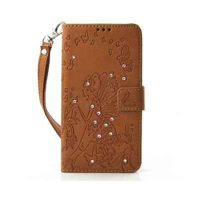 Fjäril Läderfodral för Samsung Galaxy J5 (2016) - Brun