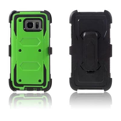 Panzer Skal med Kickstand till Samsung Galaxy S7 Edge - Grön