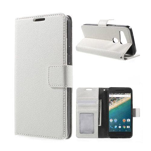 Garborg Google Nexus 5X Nahkakotelo - Valkoinen