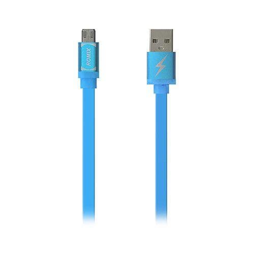 ROMIX Micro USB Kabel til Android Enheder Længde: 1m - Blå