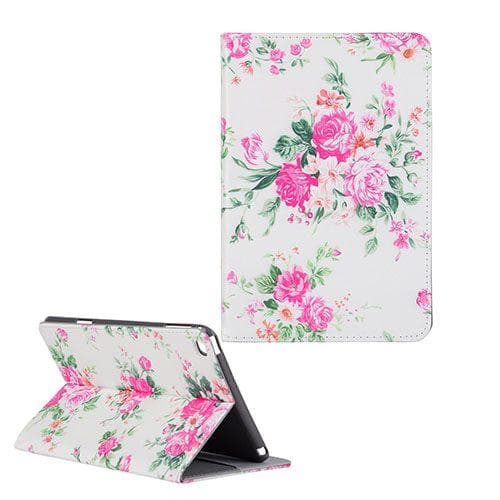 Moberg iPad Mini 4 Læder Etui - Pink Blomster