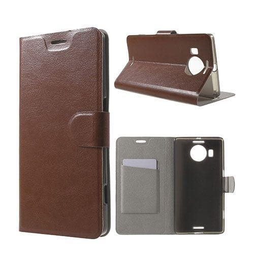 Ambjoernsen Flip Microsoft Lumia 950 XL Läder Fodral - Brun