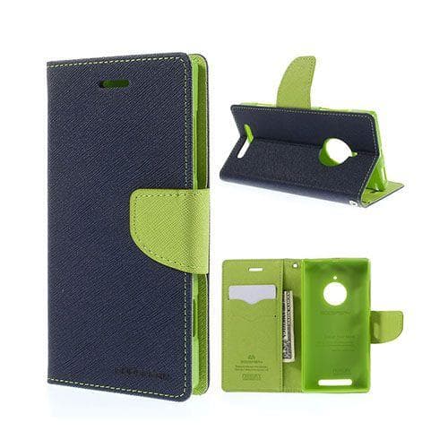 Mercury Nokia Lumia 830 Läder Fodral med Korthållare - Mörk