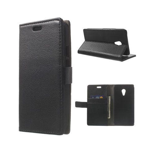 Kierkegaard (Svart) Motorola Moto G2 Läder Flip Fodral