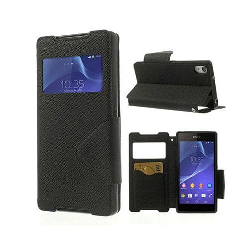 Freestyle (Svart) Sony Xperia Z2 Flip-Fodral