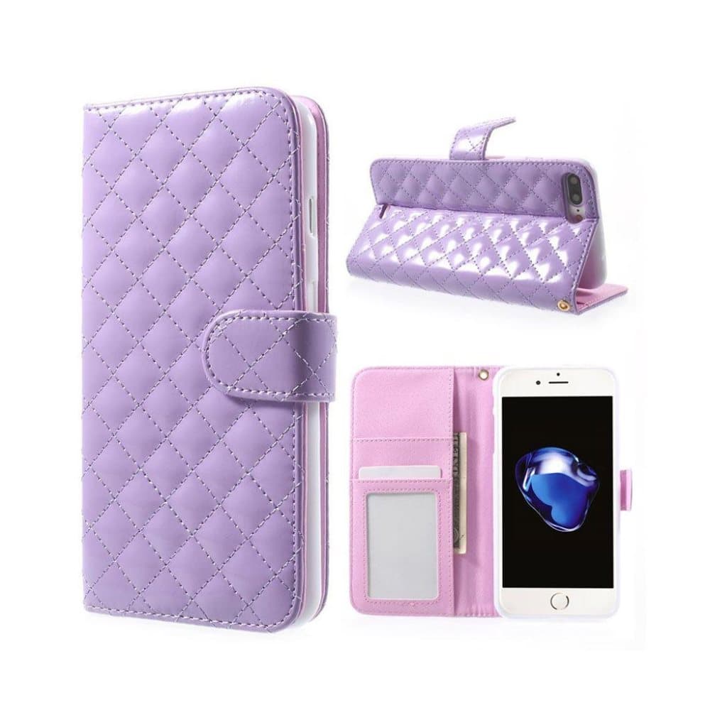 Gaarder læder-etui med vatteret mønster til iPhone 7 Plus /