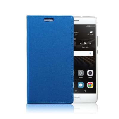 Huawei P9 Lite beskyttende læder-etui - Mørkeblå
