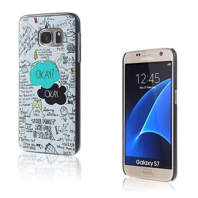Persson Samsung Galaxy S7 Kova Muovikuori - Sarjakuva Graffi