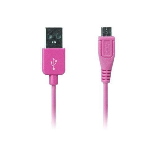 Micro USB Data och Laddningskabel (Het Rosa) 1m till Smartph