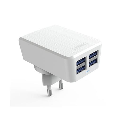 LDNIO 4 USB Utgångar 4.2A Reseladdare - EU Kontakt