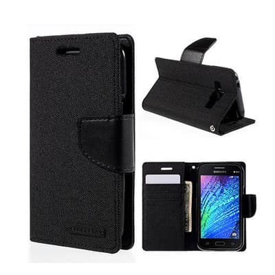 MERCURY Goospery Samsung Galaxy J1 Læder Etui - Sort