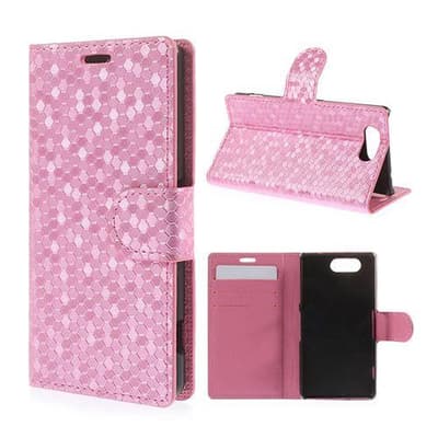 Football Checks Sony Xperia Z3 Compact Flip Fodral - Rosa