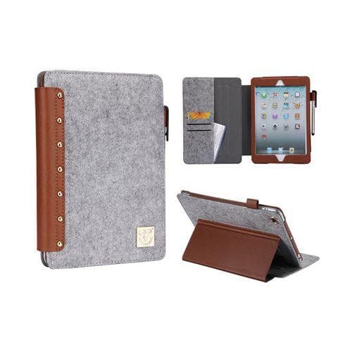 iDenim (Grå/Brun) iPad Mini Luxury Flip Cover