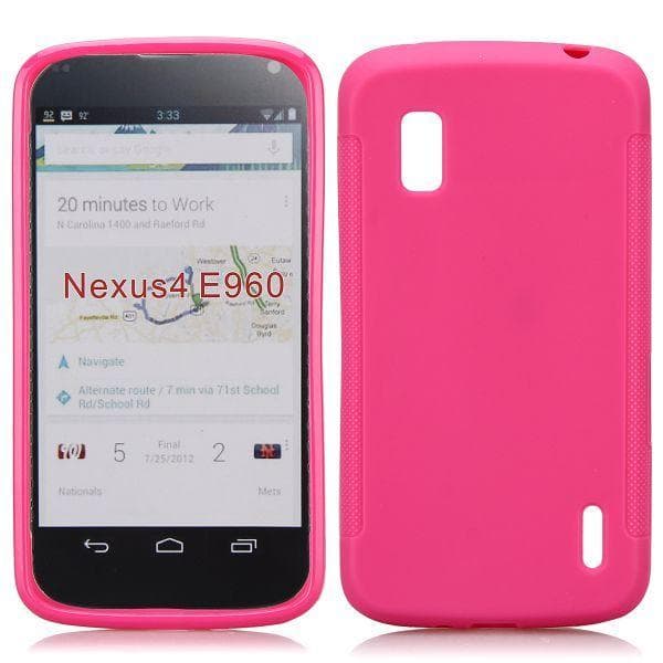 Soft Shell (Kuuma Pinkki) Google Nexus 4 Suojakuori