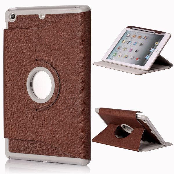 iColor iPad Mini Læderetui - 360 Rotational Flip Holder (Bru