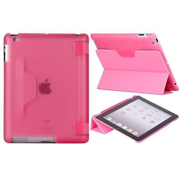 iSmartCover til The Ny iPad 3/iPad 4 (Lys Pink) Foldbar Hold