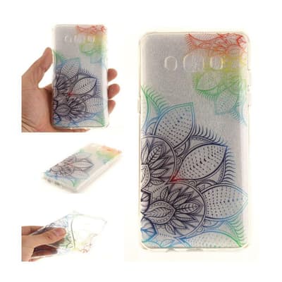 Samsung Galaxy J5 (2016) silikonecover - Farverige blomster
