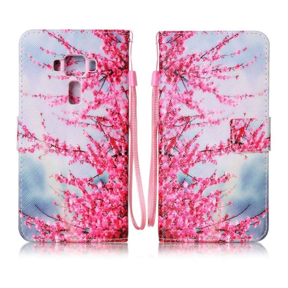 Asus Zenfone 3 Deluxe (ZS570KL) læder-etui - Levende blomste